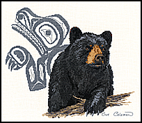 Cross-Stitch NATIVE BEAR