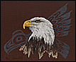 Cross Stitch NATIVE RAVEN by Sue Coleman