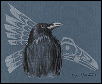 Cross Stitch NATIVE RAVEN